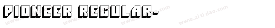 Pioneer Regular字体转换